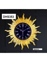 Đồng hồ trang trí điêu khắc phù điêu  DHS353