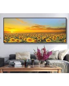 Tranh  Canvas  treo tường phong cảnh hoa hướng dương CVS2021