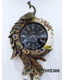 Đồng hồ trang trí điêu khắc phù điêu  DHS366