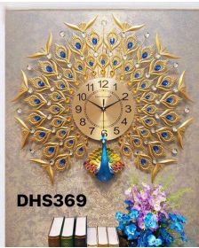 Đồng hồ trang trí chim công  DHS369
