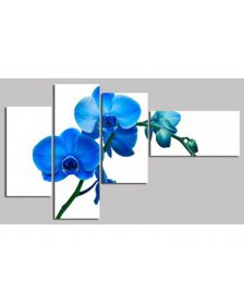 Tranh bộ nghệ thuật hoa Lan xanh DH840A (kích thước 150x90cm)